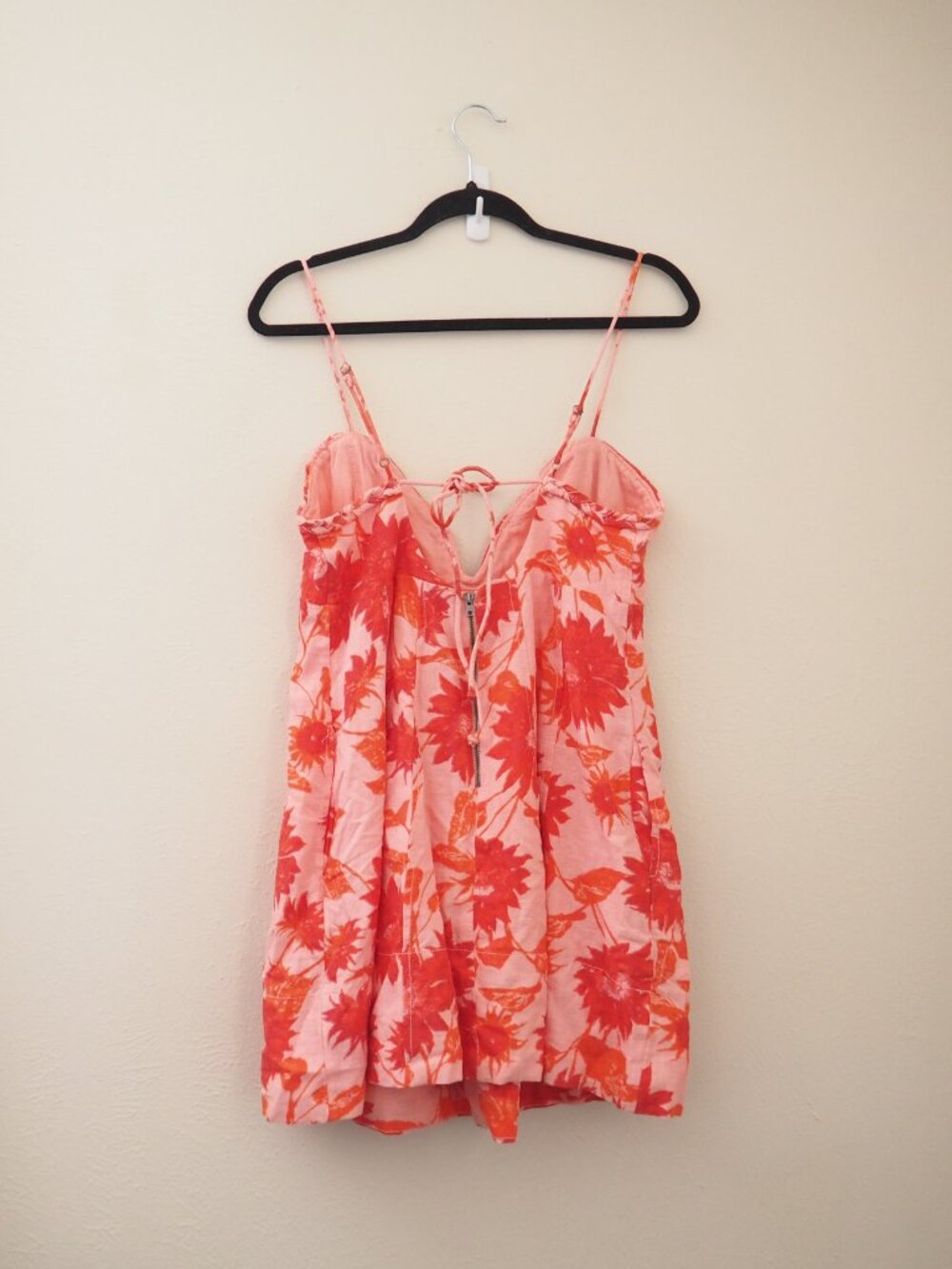 NWT Free People Altura Printed Mini Dress in Strawberry Lemonade sz M - Picture 10 of 10